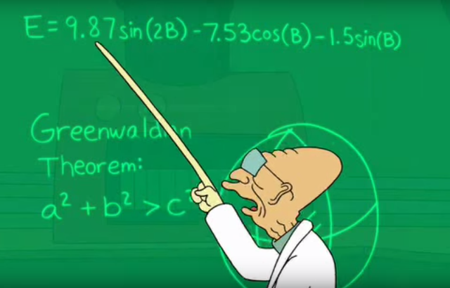 Clase de matemáticas en Futurama